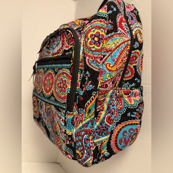 ? Vera Bradley Quilted Backpack | NWT | Paisley Print | Travel School Work main image 12